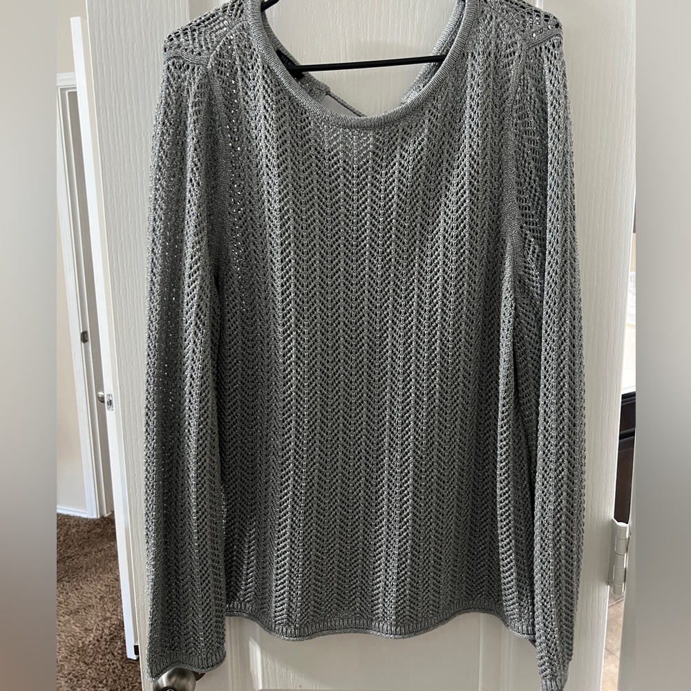 Talbots Gray Knit Sweater